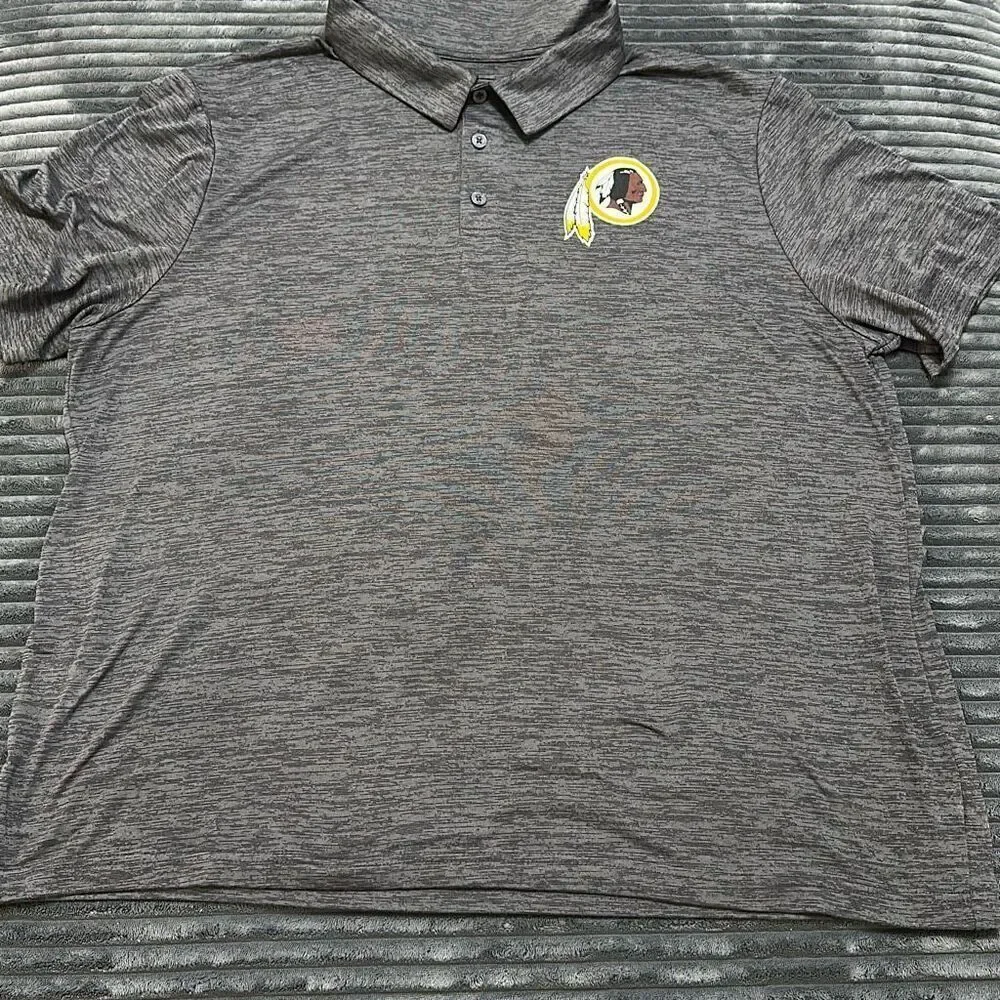 Majestic Washington Redskins Polo Shirt Men’s Sz XXL - Picture 2 of 5